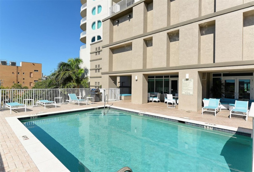 beautiful pool area