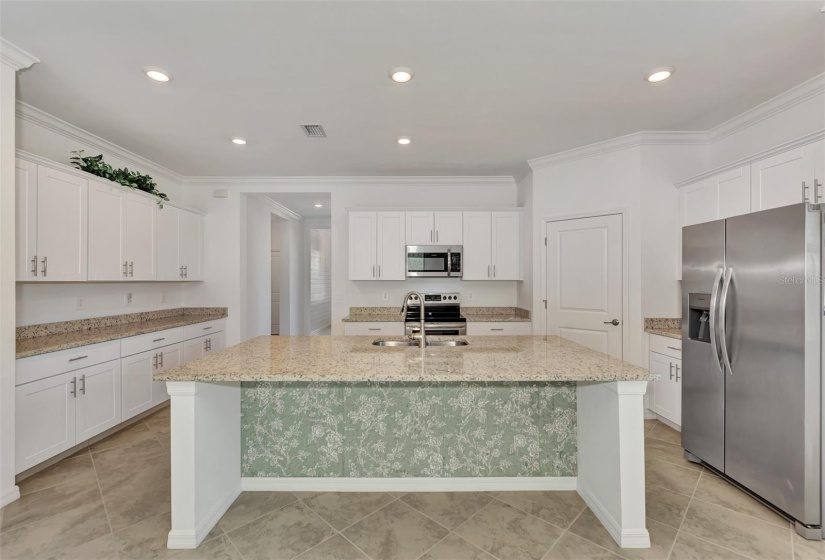 Island in kitchen area