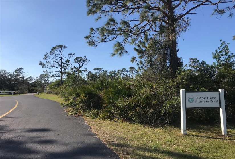 Brig Street and Harness, entry to the bike trail.