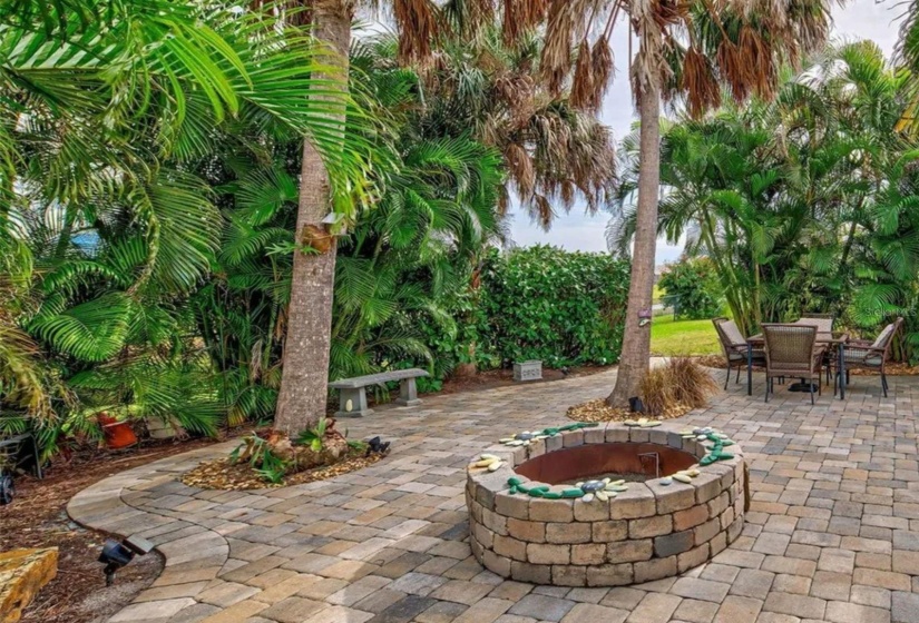 Patio and firepit