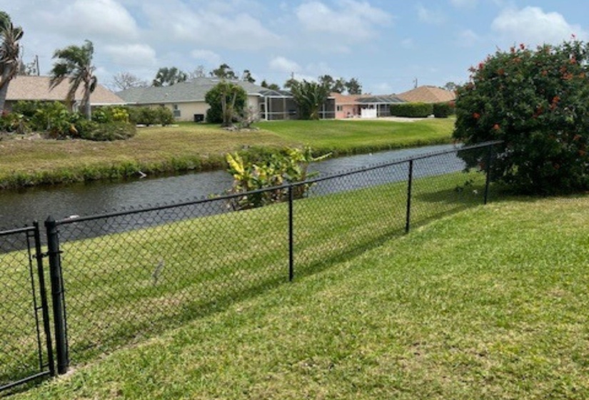 Fenced in yard