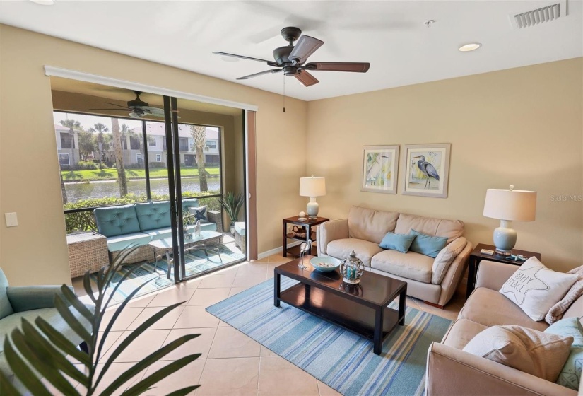 Enjoy outdoor living on the lanai