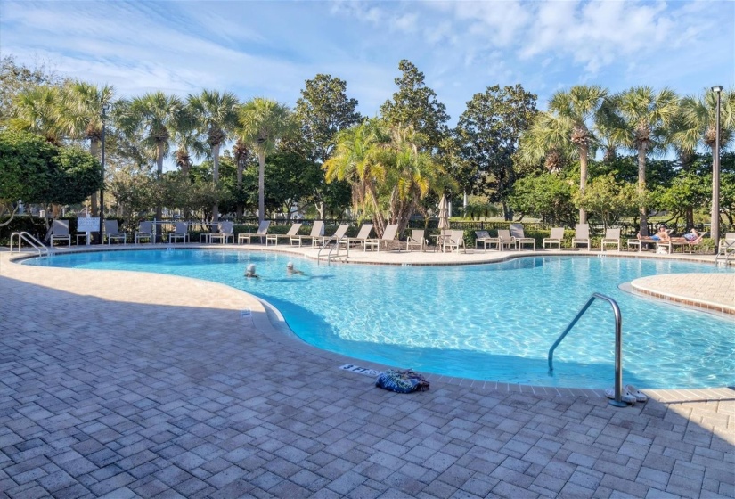 Refreshing resort style pool heated to 86 degrees