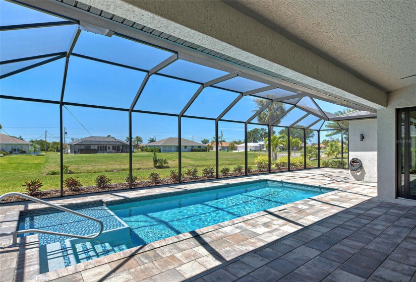 Rectangular Pool with Sunshelf