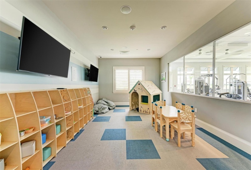 Children's playroom at clubhouse