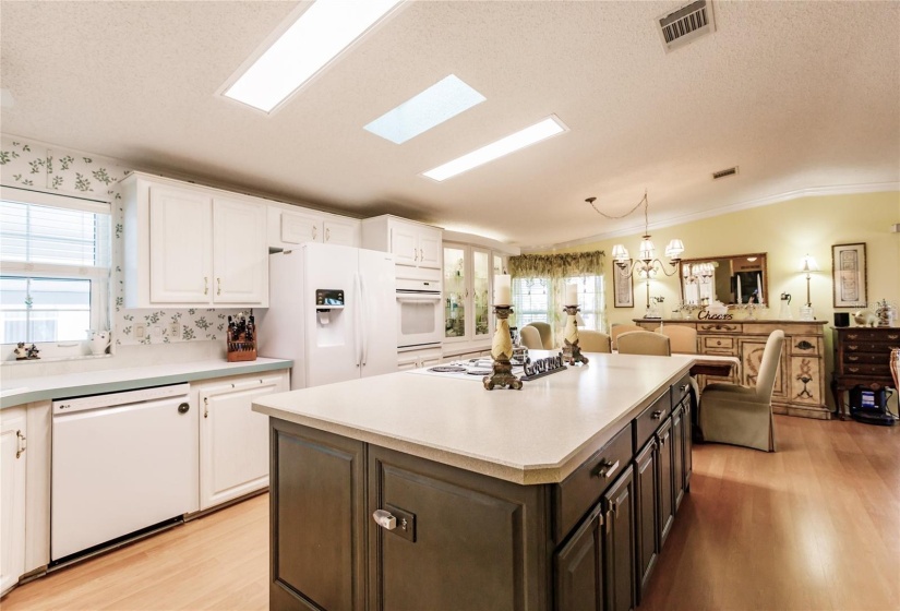 Huge gorgeous kitchen with major storage and large pantry in oversized laundry room.