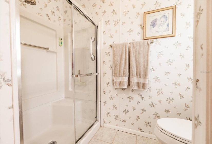 Master Bath Shower. Handicapped accessible. Amazing Master suite with two closets, one that is the length of the room and deep. The other is a large walking closet just off the Master bath. Awesome Master bath with double sinks, skylight and more.