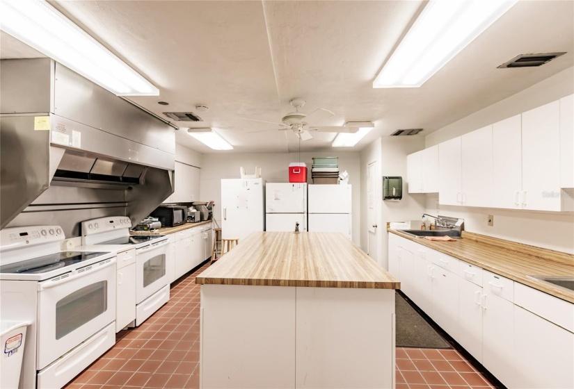 Large Kitchen in Club House for wonderful breakfast and dinning events. See the