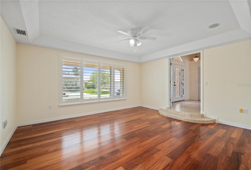 Formal Dining Room at front of home, could be used as a home office or hobby room