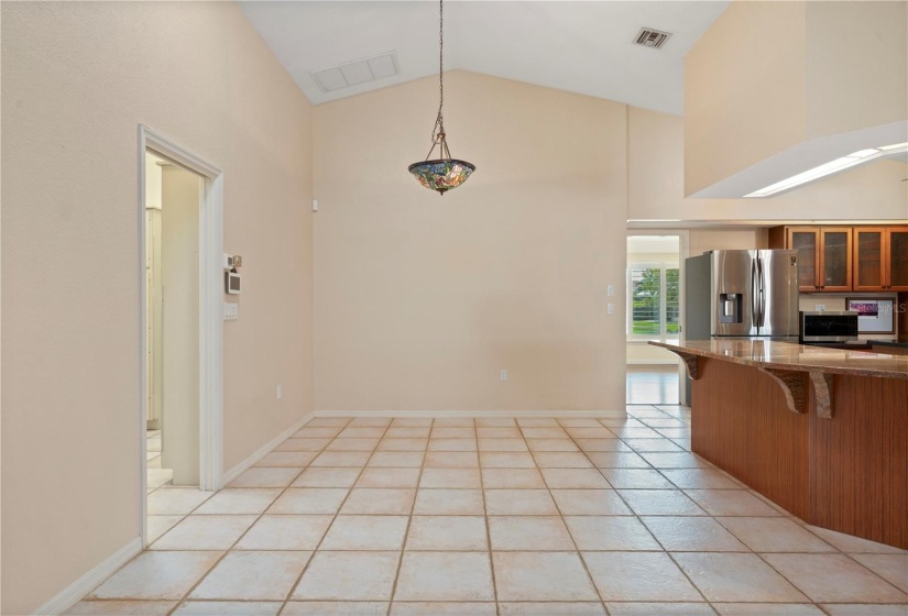 Dining area next to kitchen