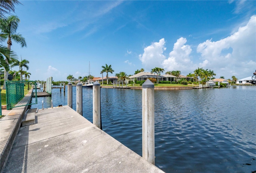 CONCRETE PILINGS at the dock