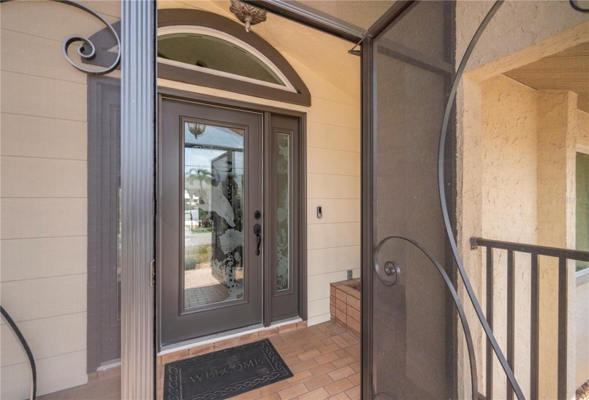 Screened front porch