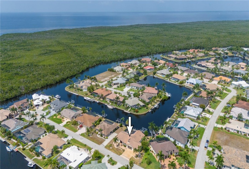 That is Charlotte Harbor just past the mangrove preserve