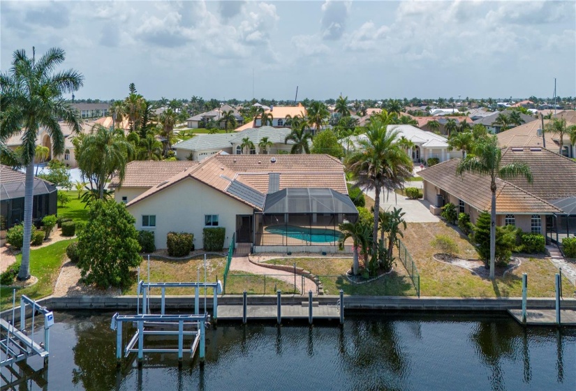 Aerial of rear of home