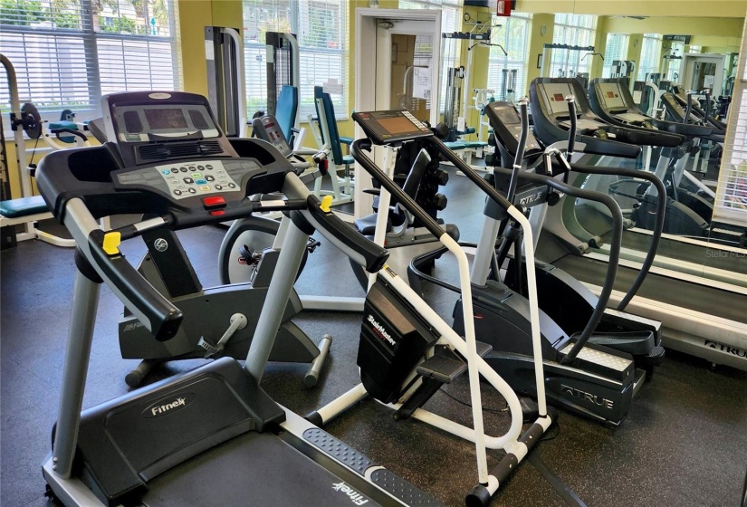 Exercise room in clubhouse