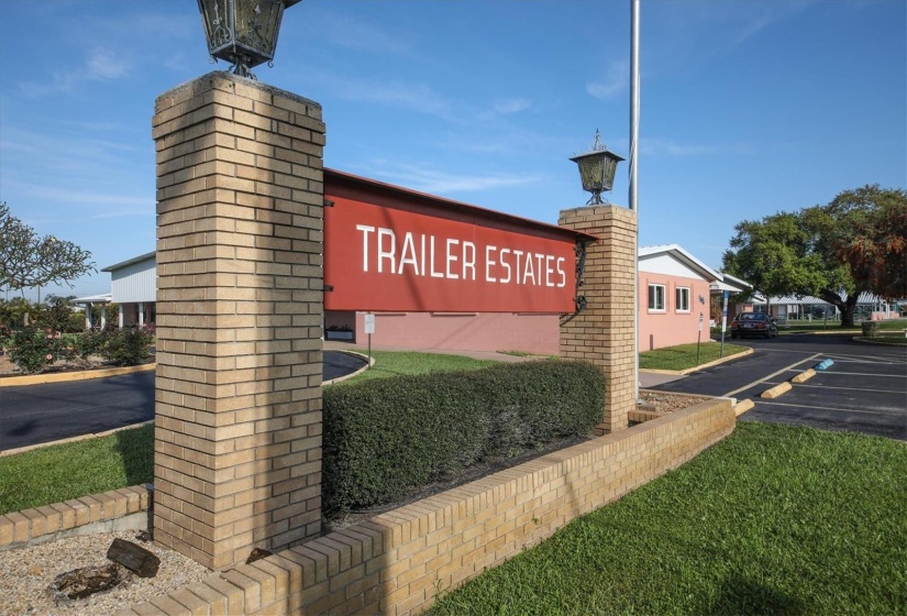 Trailer Estates Entrance