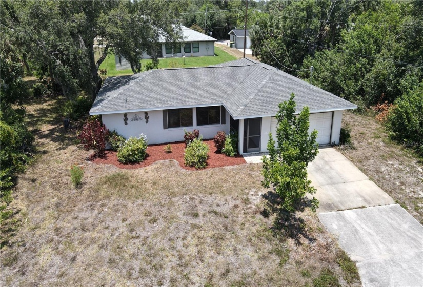 Aerial view of home