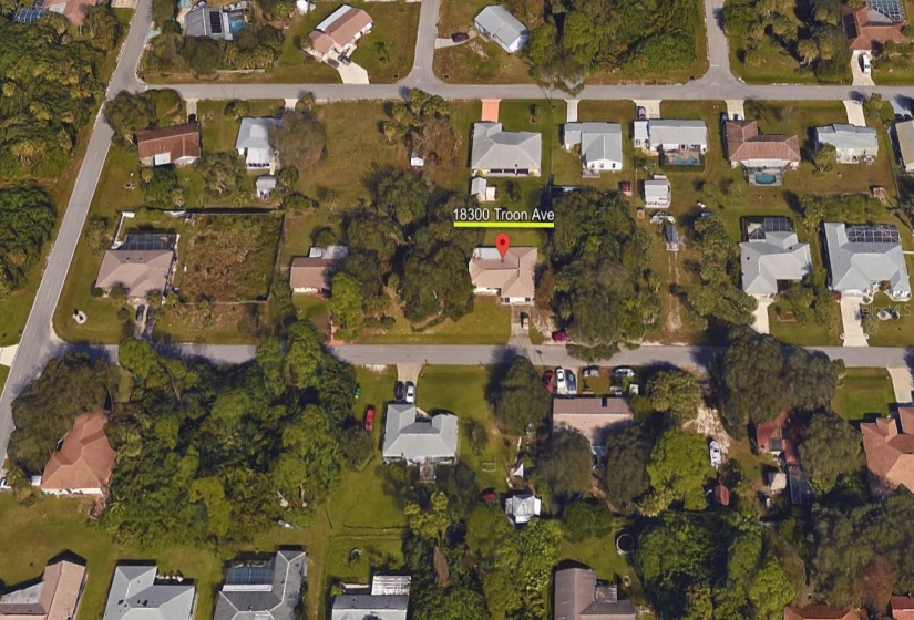 Aerial location of home