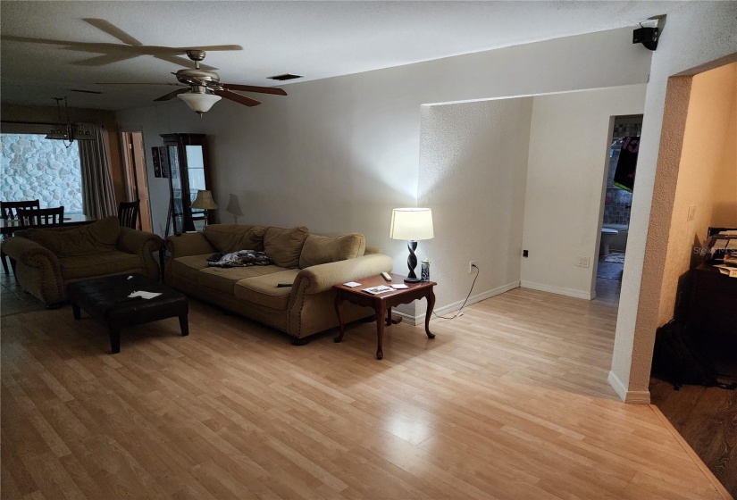 Living room and hall to 2nd bedroom and 2nd bathroom