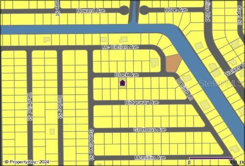 14447 Black Ave. Map