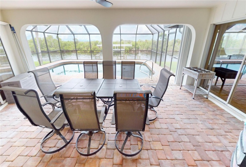 Lanai area outside living room