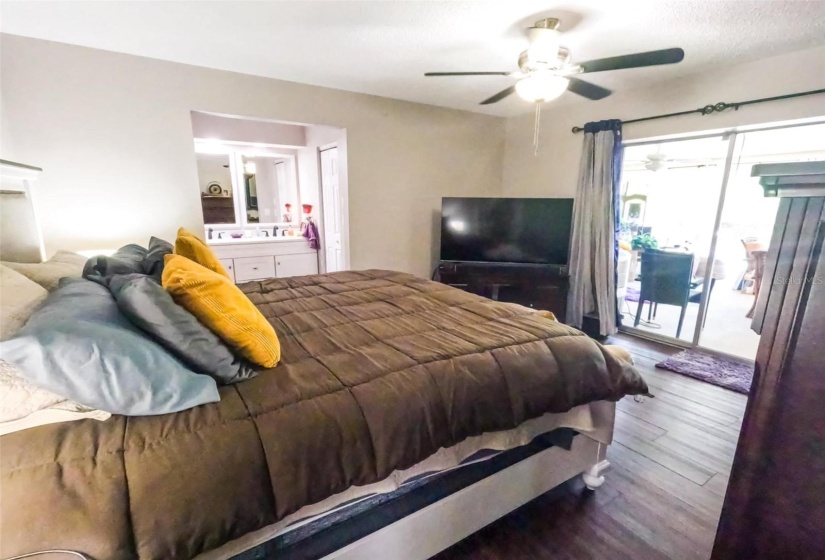 Master bedroom with en suite bathroom and large walk in closet