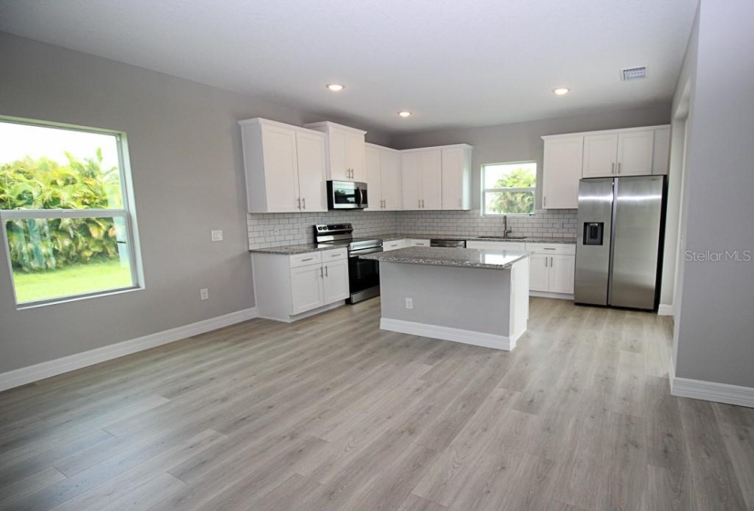 Kitchen and dining area