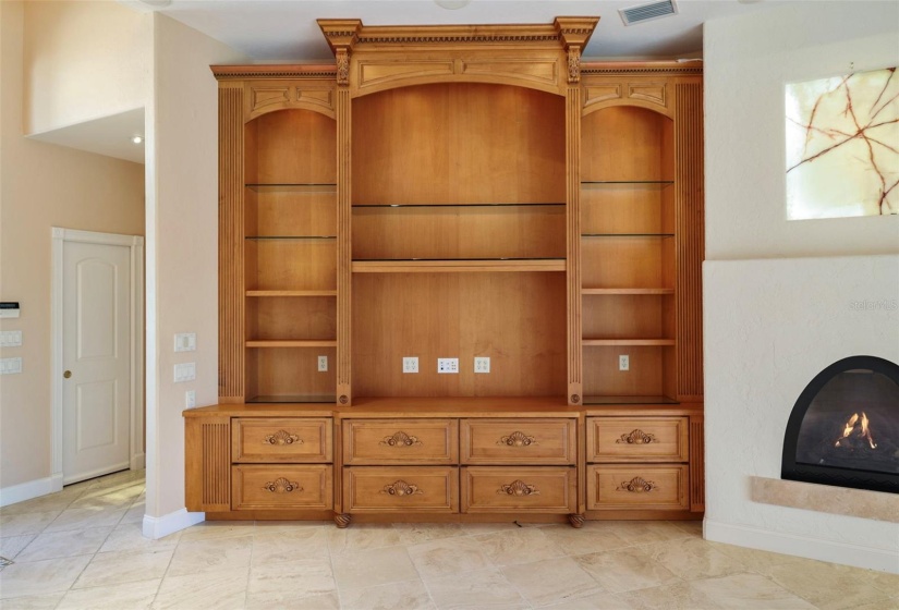 Custom built-in entertainment center