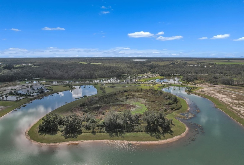 Aerial view of Monterey at Lakewood Ranch towards Fruitville Road