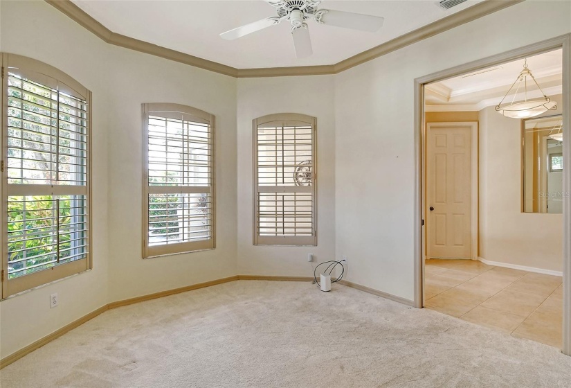 Office /Den with pocket doors