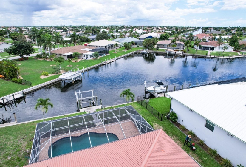 Your view of canal going out to the bay