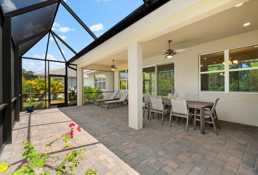 Extended Brick paver patio