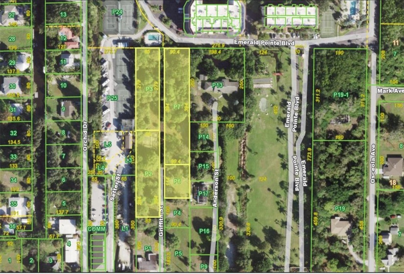 Parcel is south of Emerald Pointe condominiums. Off the Marion Ave access road.