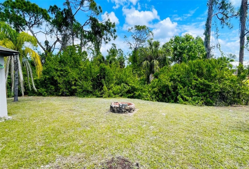 Backyard w/ Firepit