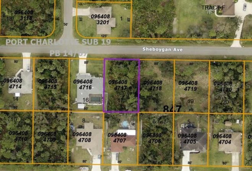 County map of lot