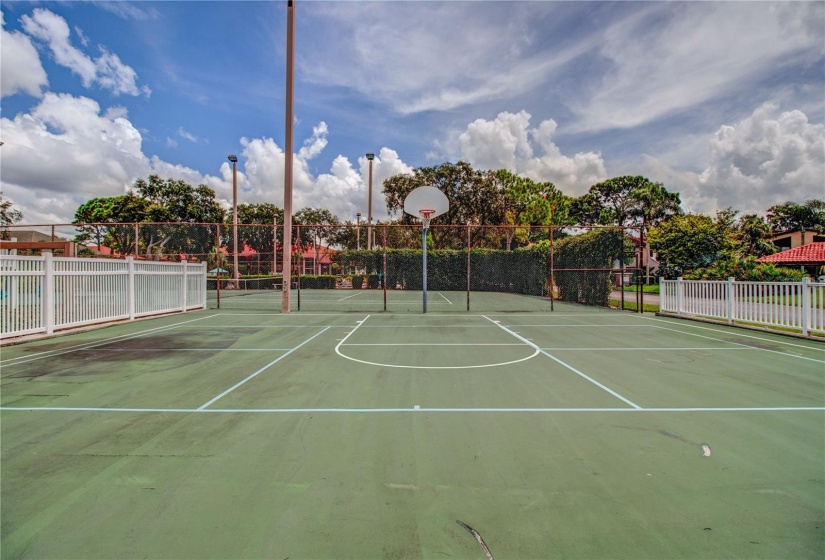 Basketball half court