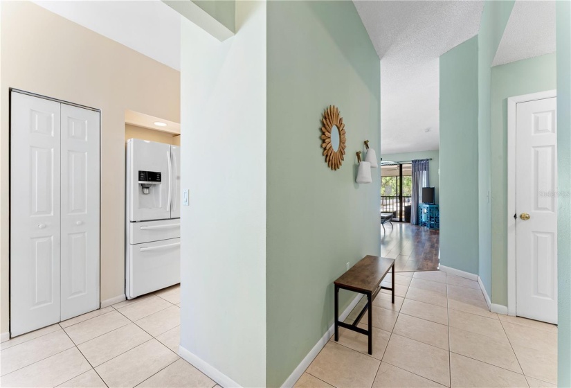 Hallway Entrance at right and left side is entrance to kitchen