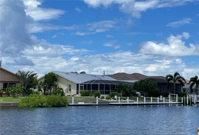 House as seen from Sunset Lake