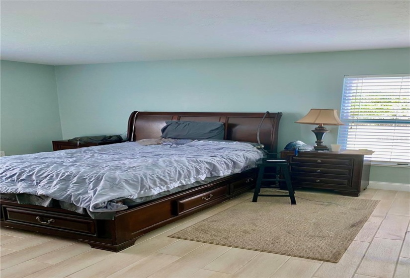 Spacious Primary Bedroom, Freshly Painted with New Neutral Flooring