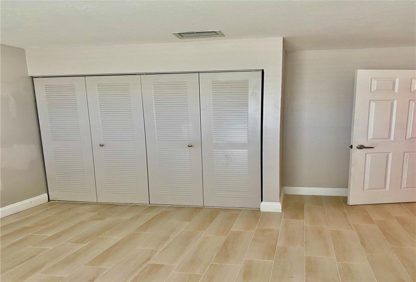 Double Wall Closet in Second Bedroom