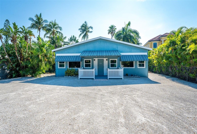 Front view of cottage