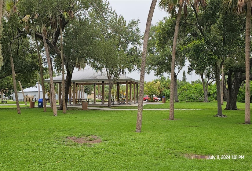 Pavilion at Harbour Heights Park, one half mile from the home