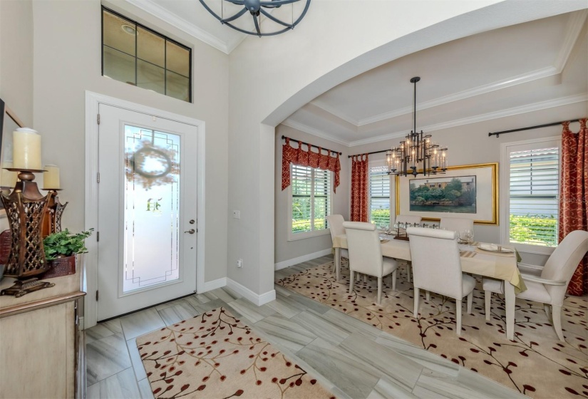 Open Foyer, light and bright