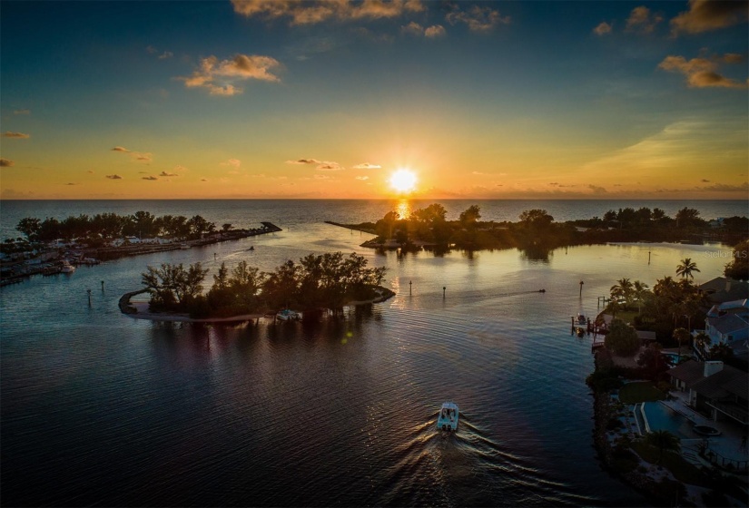 Sunset over the Jetties.