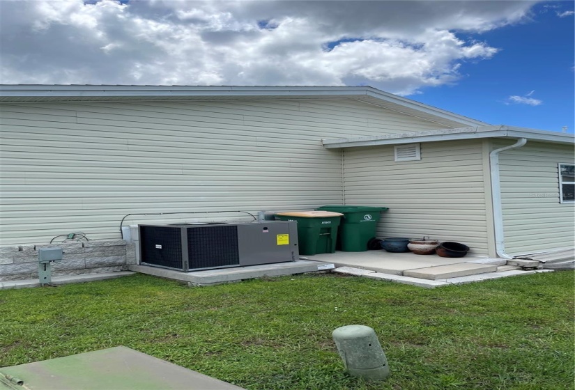 New air conditioner and roof