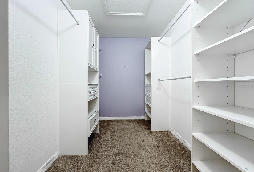 MASTER BEDROOM WALK IN CLOSET