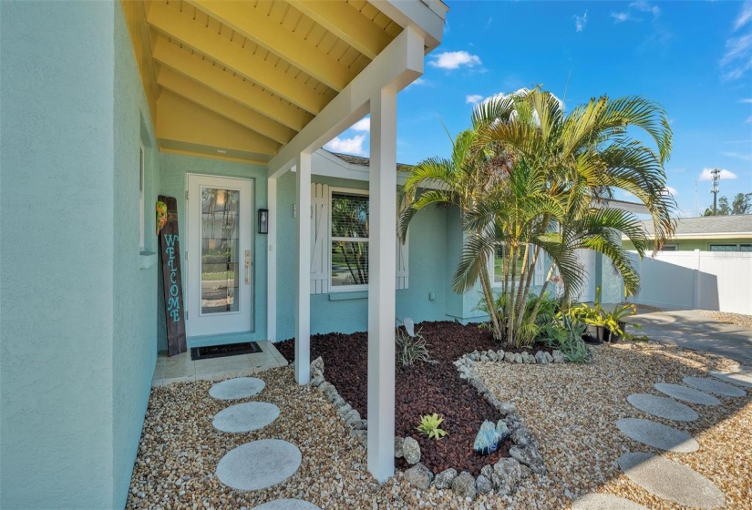 Front entrance w/maintenance free landscaping.