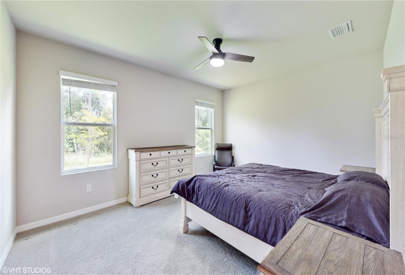 MASTER BEDROOM IS LARGE AND CAN EASILY HANDLE LARGE FURNITURE