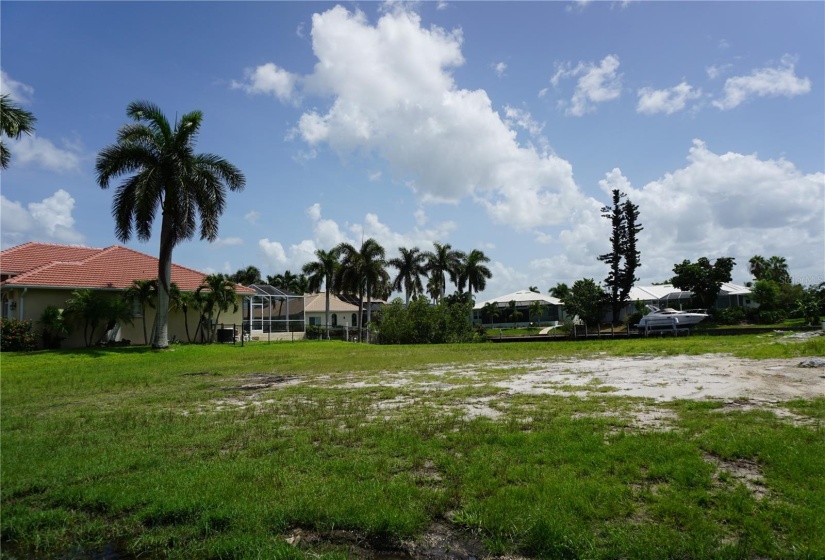 View towards home on left