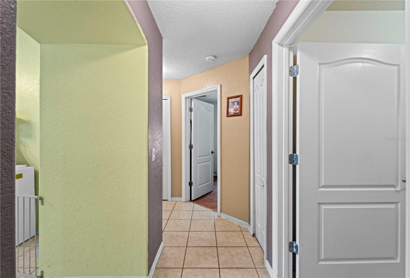 Hallway to bedrooms & guest bathroom